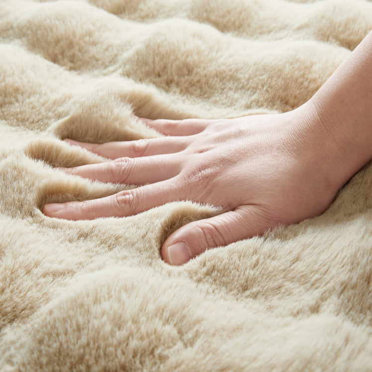 Soft Washable Bubble Textured Area Rug