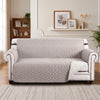 Sofa Protector Covers Reversible Quilted Slip Covers Cream/Beige