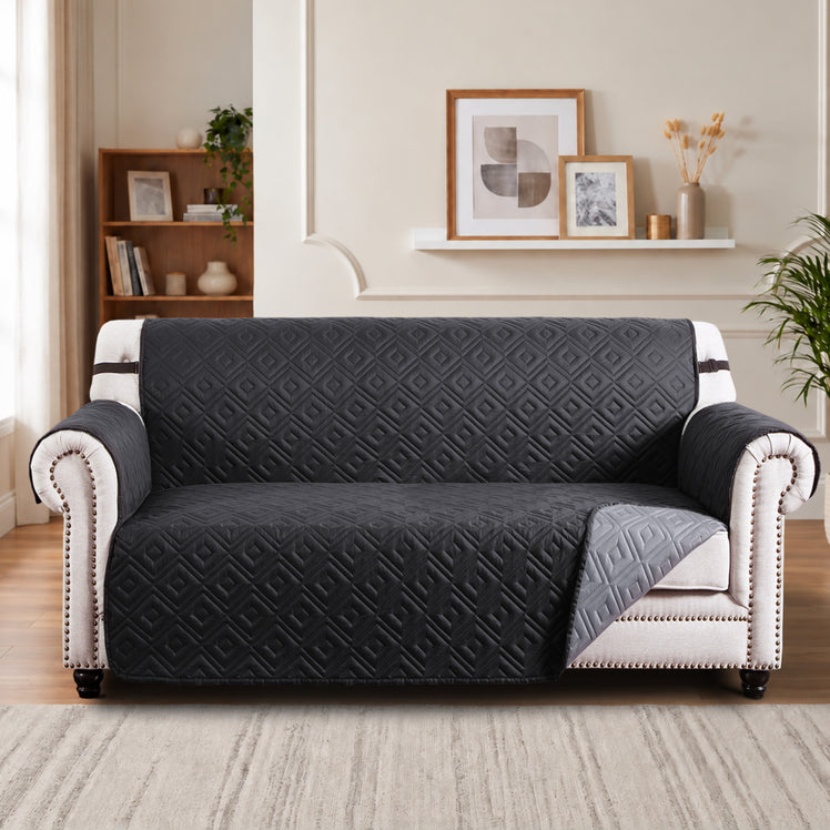 Waterproof Sofa Covers Pet Protector Couch Cover Black/Grey