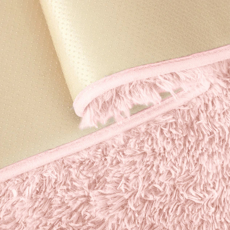 Pink Fluffy Shaggy Rug Large