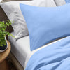 Light Blue Bedding Duvet Cover Set Plain