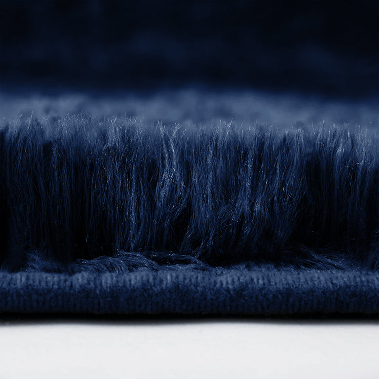 Fluffy Large Shaggy Rug Navy