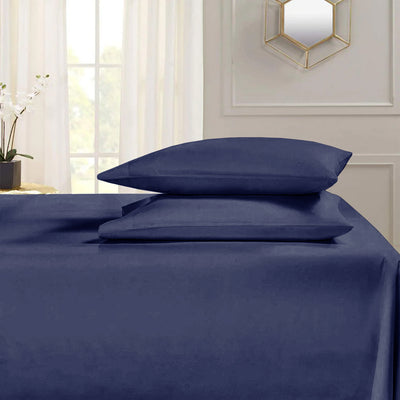 Navy Blue Flat Sheet Egyptian Cotton