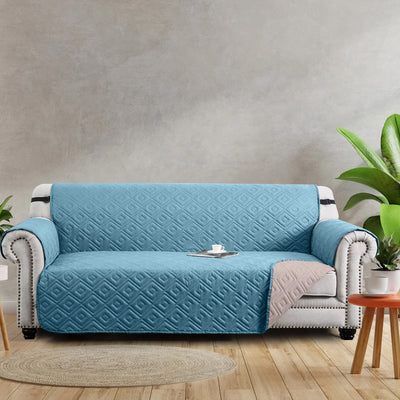 Sofa Covers UK One, Two & Three Seater Protector Teal/Beige