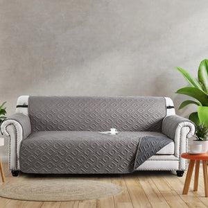 Grey Sofa Covers Waterproof Anti-Slip Protector