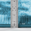 Teal Fluffy Rug - Shaggy Fur Tie Dye