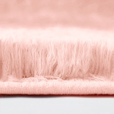 Pink Fluffy Shaggy Rug Large