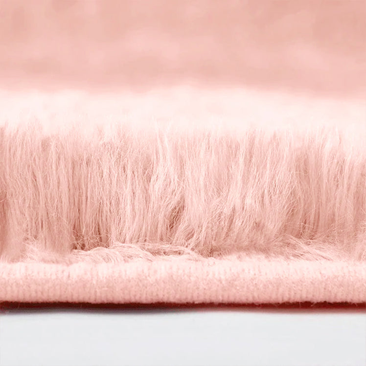 Pink Fluffy Shaggy Rug Large