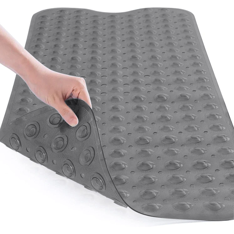Non Slip Bath Mat Bathroom Shower Mat Rubber Strong Suction