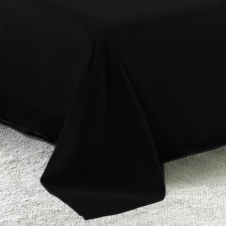 Black Flat Sheet Egyptian Cotton