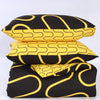 Black & Ochre Duvet Cover Waves Printed