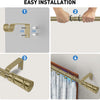 Extendable Heavy Duty Curtain Rods Cylinder Barrel Finials