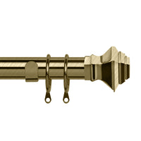 Adjustable Curtain Pole Decorative Square Finials