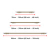 Extendable Eyelet Curtain Pole Crystal Diamond Finials