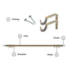 Extendable Eyelet Curtain Pole Crystal Diamond Finials