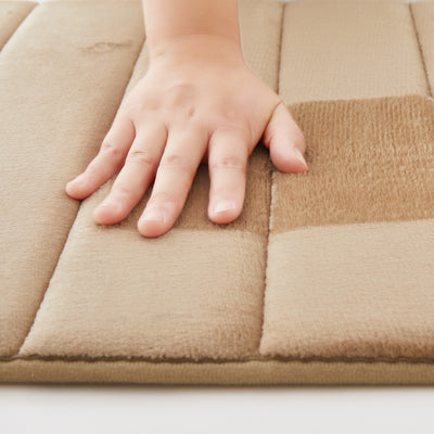 Beige Memory Foam Bath Mat