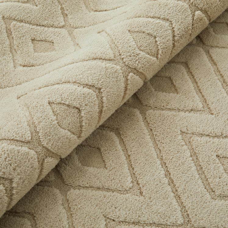 Shaggy Pile Rug - Hollow Square Tufted Area Carpet & Runner