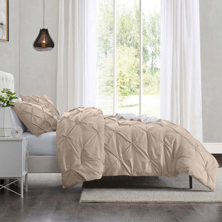 Pintuck Duvet Cover & Pillowcase Set
