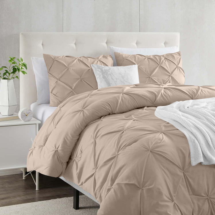 Pintuck Duvet Cover & Pillowcase Set