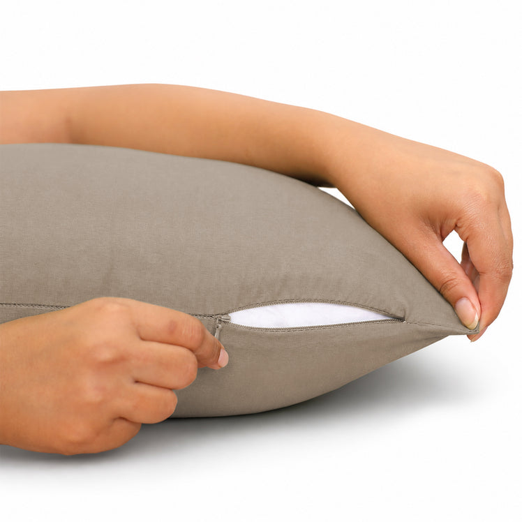 Plain Decorative Sofa Cushion Covers Pair