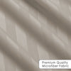 Beige Striped Bedding Duvet Cover Set