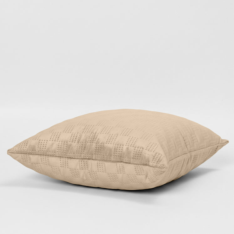 Check Embossed Velvet Cushion Cover