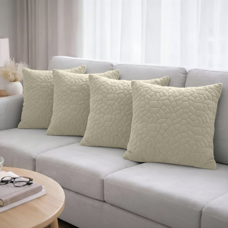 Pebble Embossed Velvet Cushion Covers