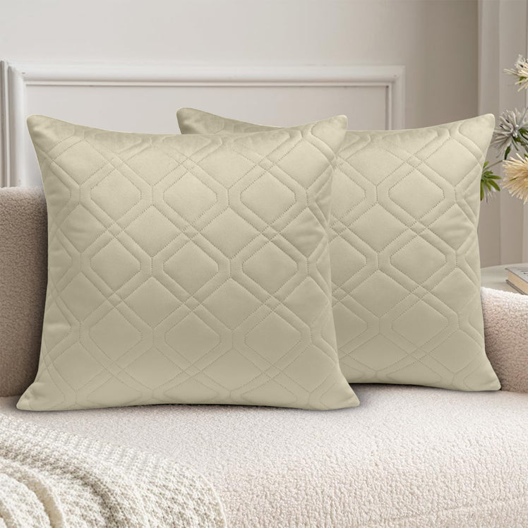 Diamond Embossed Velvet Cushion Covers