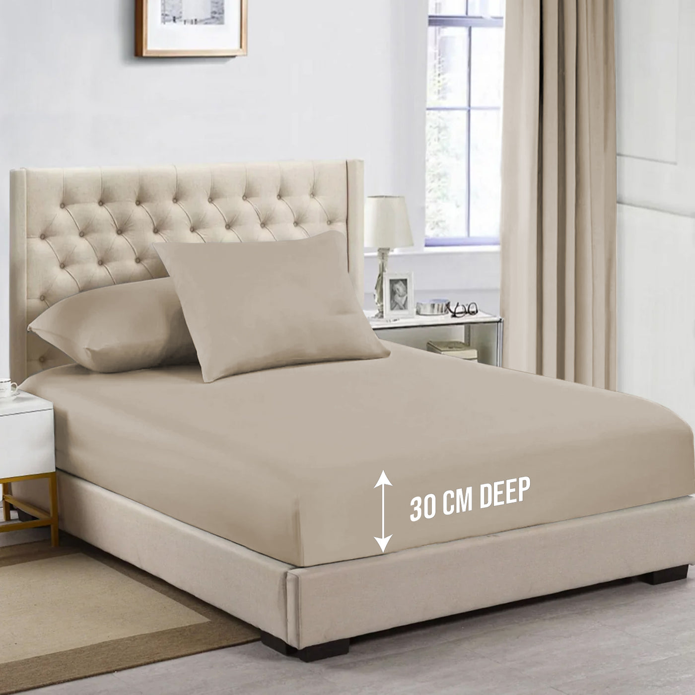 Extra Deep Fitted Sheets 25cm, 30cm & 40cm