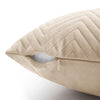 2 & 4 Pack Cushion Covers Chevron Design Velvet Fabric