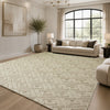Geometric Embossed High-Low Pile Area Rug