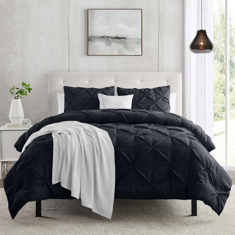 Pintuck Duvet Cover & Pillowcase Set