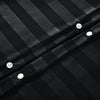 Black Striped Bedding Duvet Cover Set