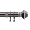 Adjustable Curtain Pole Decorative Square Finials