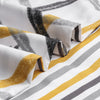 Ochre Stripe Printed Duvet Cover