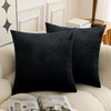 2 & 4 Pack Cushion Covers Chevron Design Velvet Fabric