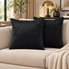 4 Pack Velvet Striped Corduroy Cushion Covers