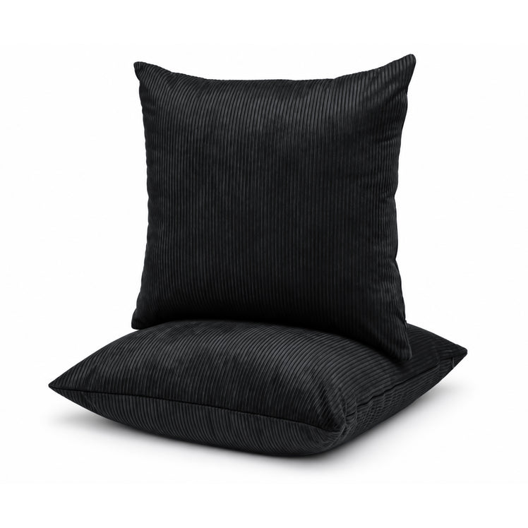 4 Pack Velvet Striped Corduroy Cushion Covers
