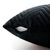 2 & 4 Pack Cushion Covers Chevron Design Velvet Fabric