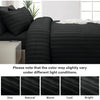 4 Piece Stripe Bedding Set - Duvet Cover, Fitted Sheet & Pillowcases