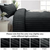 4 Piece Stripe Bedding Set - Duvet Cover, Fitted Sheet & Pillowcases