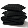 4 Piece Stripe Bedding Set - Duvet Cover, Fitted Sheet & Pillowcases