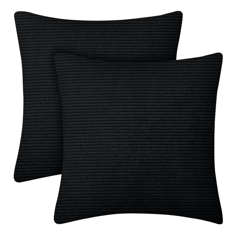 Cushion Covers Velvet Striped Soft Corduroy