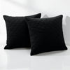 Check Embossed Velvet Cushion Cover