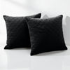 Check Embossed Velvet Cushion Cover