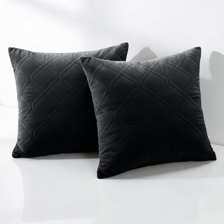 Diamond Embossed Velvet Cushion Covers