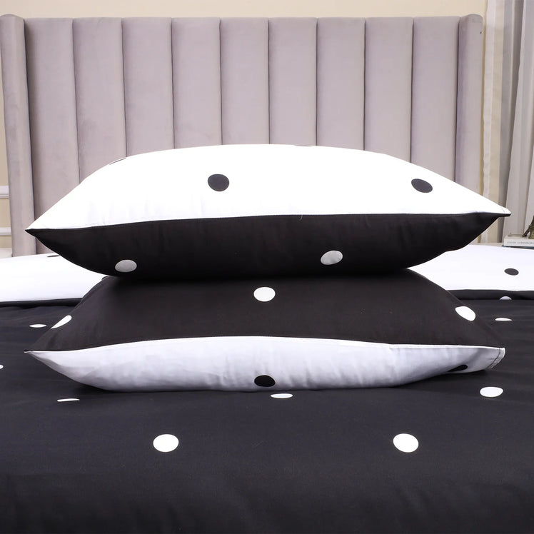 Black & White Duvet Cover Polka Dot Printed
