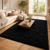 Black Shaggy Rug Large Soft Fluffy Shag Pile