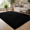 Black Shaggy Rug Large Soft Fluffy Shag Pile