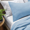 Light Blue Bedding Duvet Cover Set Plain